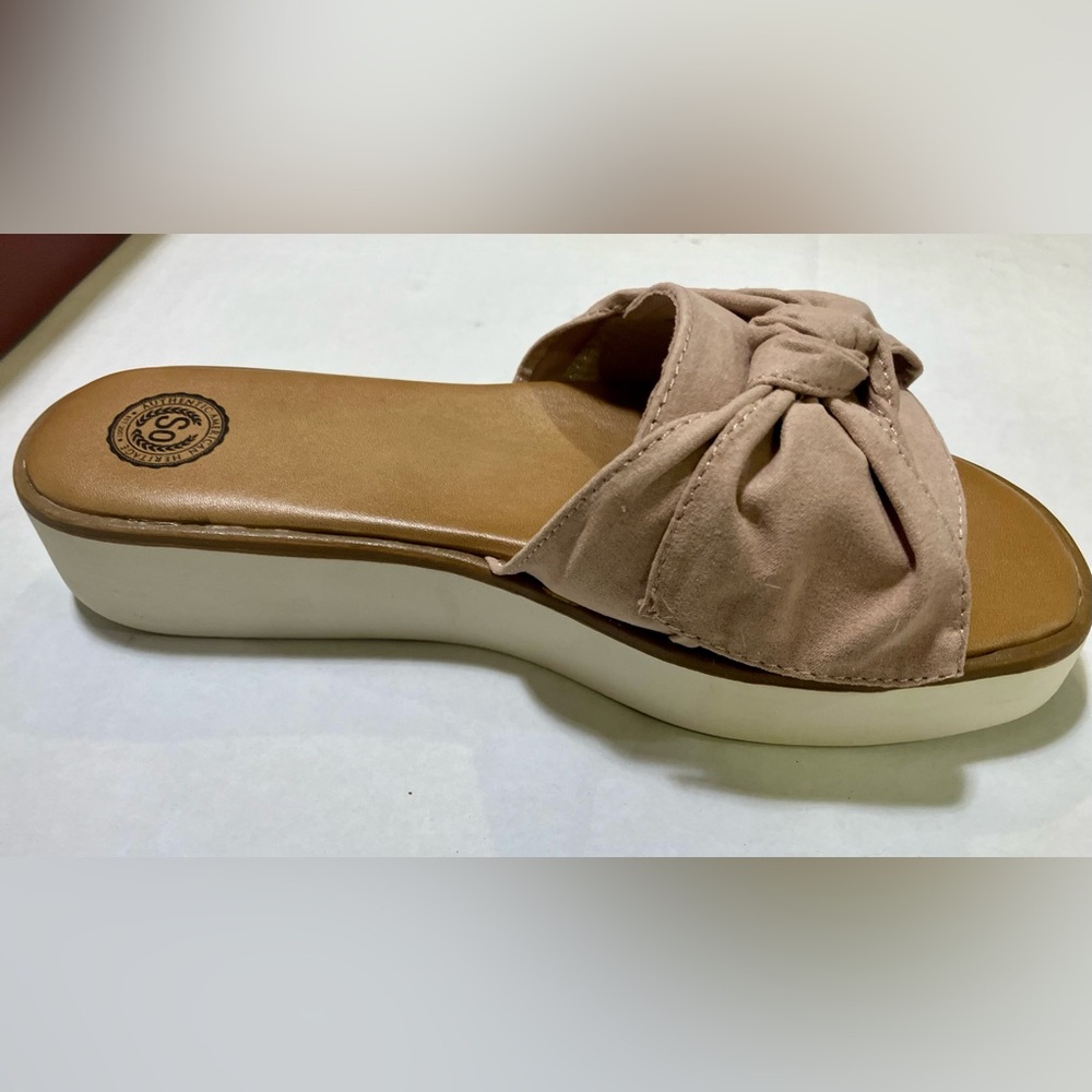 SO Blush Sandals with Bow Detail -Size 7.5 - Picture 5 of 8